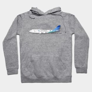 Garuda airlines Boeing 747 400 Hoodie